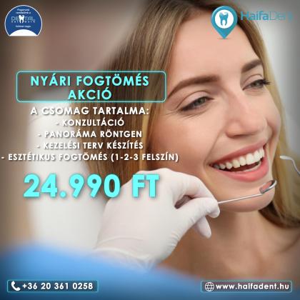 Nyári fogtömés akció Nyári fogtömés akció